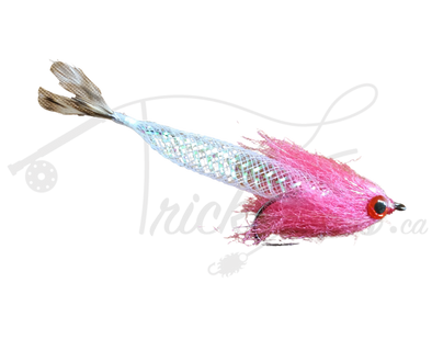 Mylar Hair Minnow Pink - Trickflies.ca