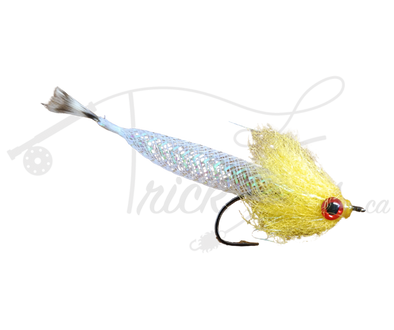 Mylar Hair Minnow Yellow - Trickflies.ca