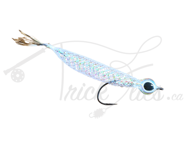 Mylar Minnow White - Trickflies.ca