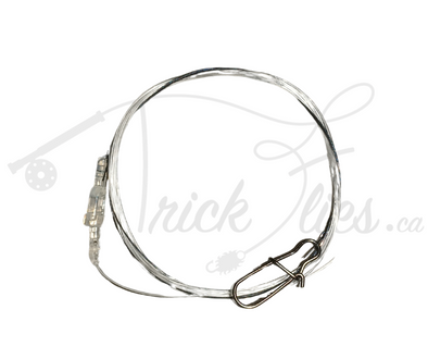 Pro-Drift Swivel Predator Wire/Fluoro Leader with Snap 7.5ft - Trickflies.ca