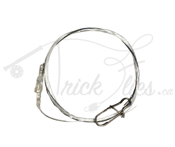 Pro-Drift Swivel Predator Wire/Fluoro Leader with Snap 7.5ft - Trickflies.ca
