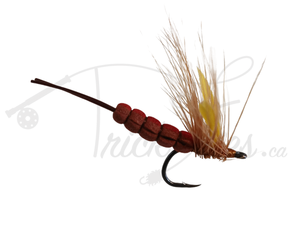 Realistic Feather Wing Mayfly Brown - Trickflies.ca