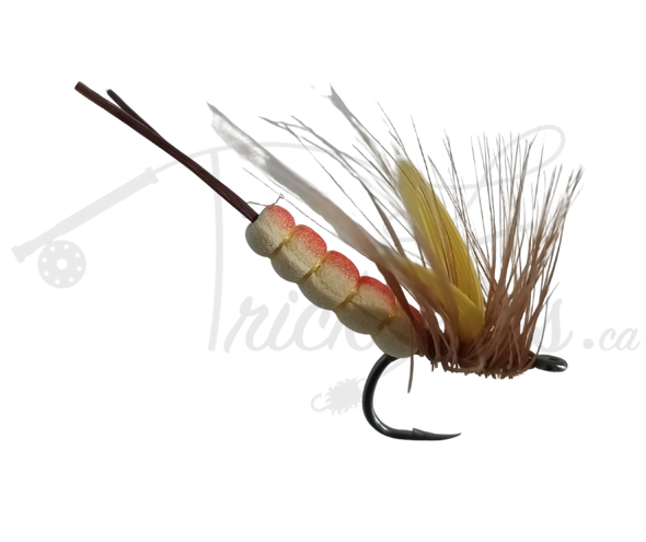 Realistic Feather Wing Mayfly Yellow - Trickflies.ca