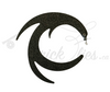 Wiggle Tail Replacement Tails Large Black - Trickflies.ca
