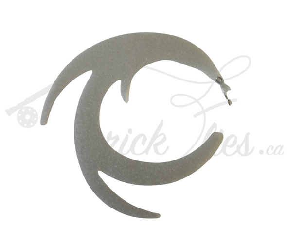 Wiggle Tail Replacement Tails Large Silver - Trickflies.ca