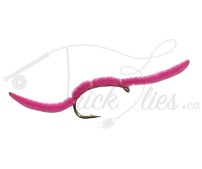 San Juan Worm Pink - Trickflies.ca