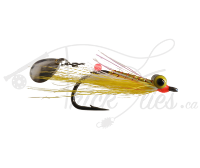 Spoon Clouser Yellow/White - Trickflies.ca