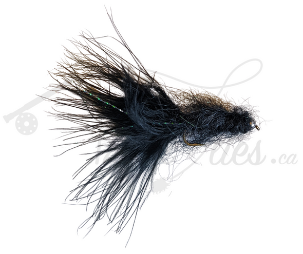 Tungsten Beadhead Leech Black - Trickflies.ca