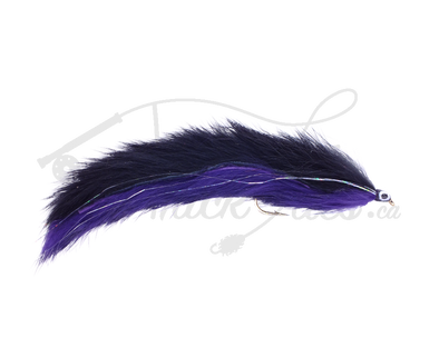 Double Bunny Streamer Black/Purple - Trickflies