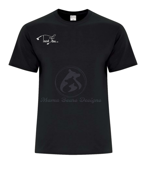 Trickflies.ca T-Shirt Black Men's Front - Trickflies.ca