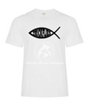 Trickflies.ca Fish T-Shirt White Men's Front - Trickflies.ca 