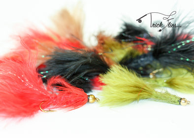 Beadhead Woolly Bugger 12 Fly Collection - Trickflies